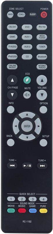 RC-1192 Replaced Remote fit for Denon AV Receiver AVR-X3300W AVR-S900W AVRS910W AVR-S910W AVRS920W AVR-X2200W AVRX2300W AVR-X2300W AVR-X3100W AVR-X3200W AVR-S920W AVR-X1300W AVR-X2100W