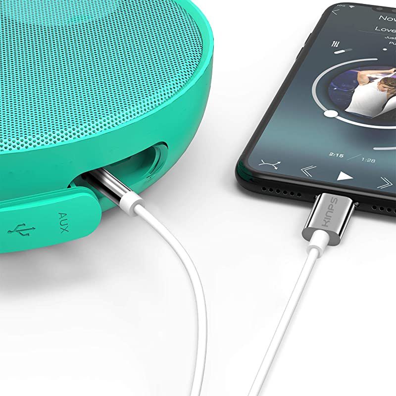 Apple MFI Certified Lightning to 35mm Male Aux Cable 4FT12M Audio Cord Compatible with iPhone 11 Pro Max11 Pro11XsXRX8 Plus87 Plus7 Car Stereo Home Stereo and More WhiteTPE