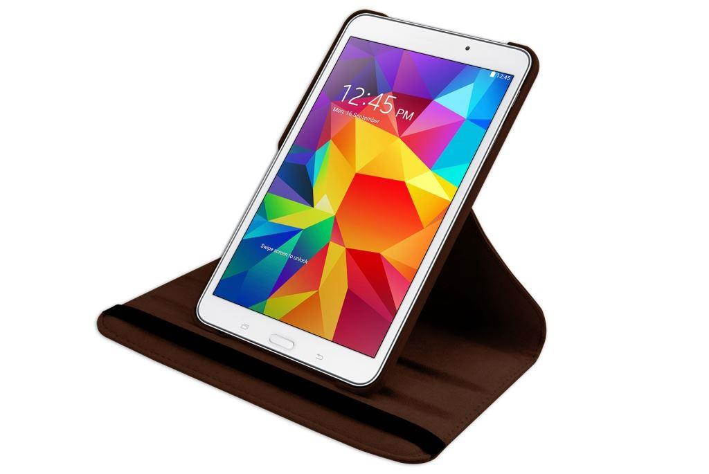 Hellfire Trading PU Leather Case 360 Rotating for Samsung Galaxy Tab 4 T330 8" - Hot Pink