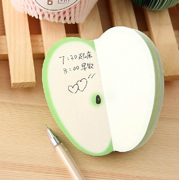 Fruit Vegetable Notepad Memo Sticky - 15 Shape-Green Pepper