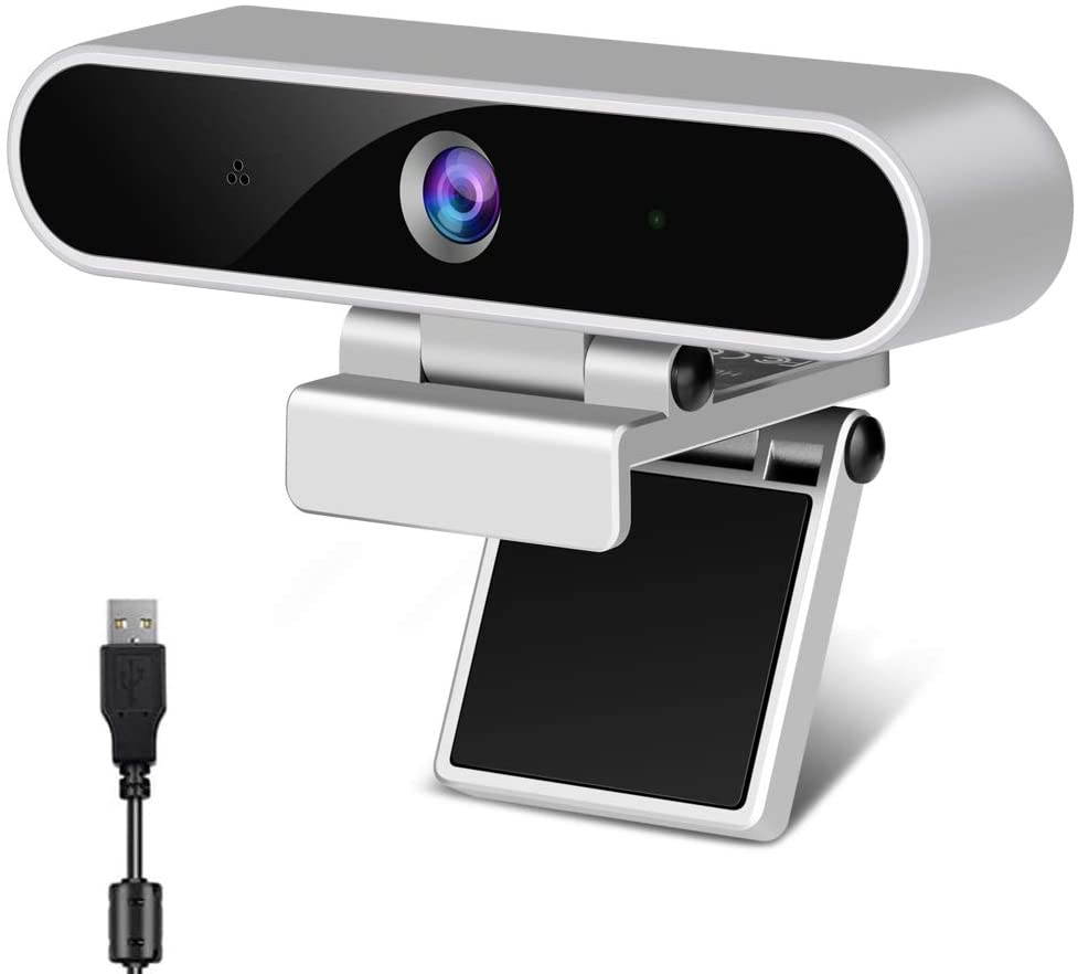 Webcam with Microphone,Camera for Computer Desktop 1080P HD Webcam,Plug and Play USB Webcam for Laptop Flexible Rotatable Clip and Tripod,Privacy Cover for Video Calling Recording Conferencing