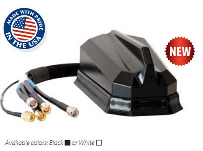 AirGain AntennaPlus AP-ULTRAMAX MIMO 5-in-1 Compact External Antenna with Dual Cell/LTE, Dual Wi-Fi and GNSS - Thread Mount - Black