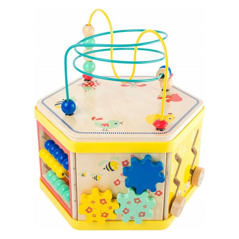 Small Foot Wooden Toys Activity Center 7 In 1 Iconic Motor Skills "Move It!" Playset