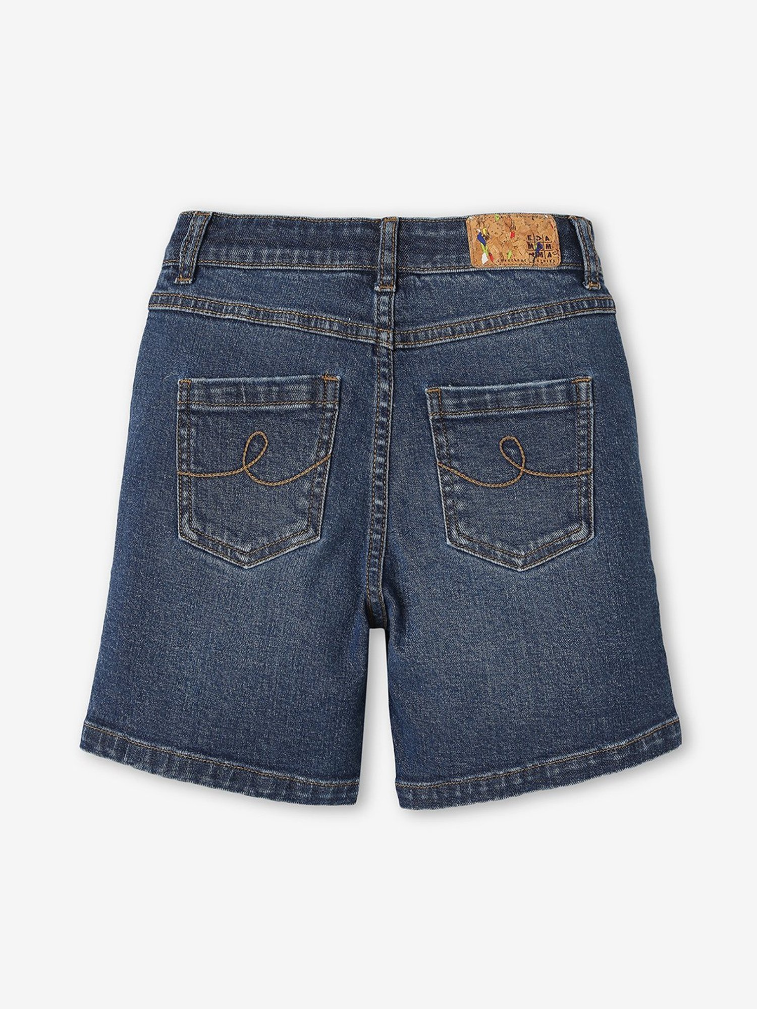 Ed-a-Mamma Boys Blue Solid Denim Shorts
