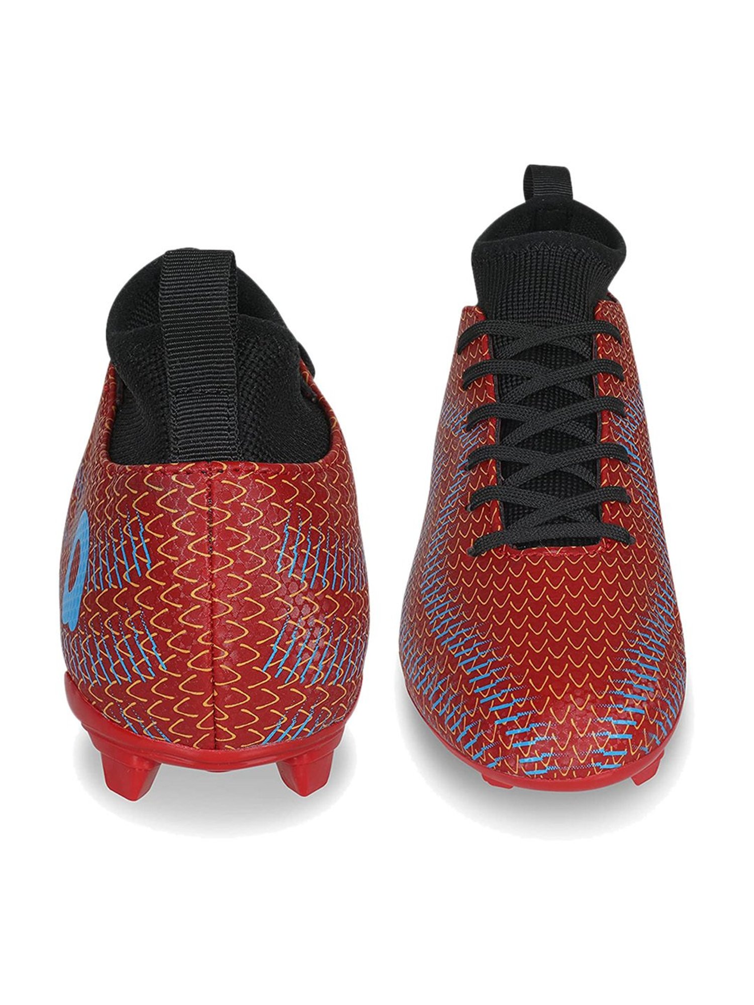 AIVIN Men's Pro Rattle Snake Red Football Shoes
