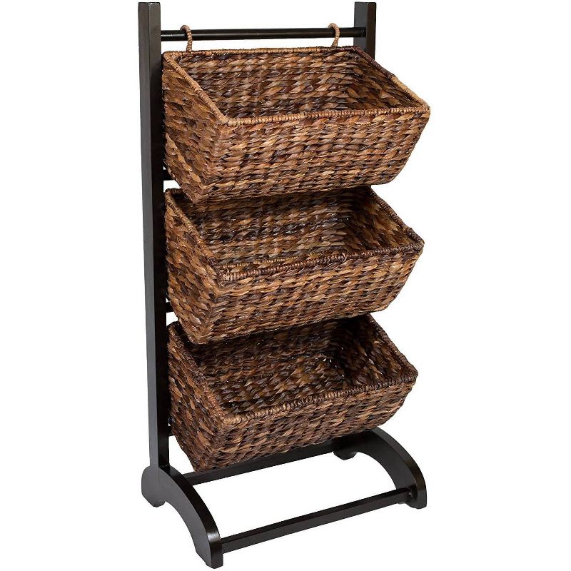 BirdRock Home 3 Tier Abaca Storage Cubby