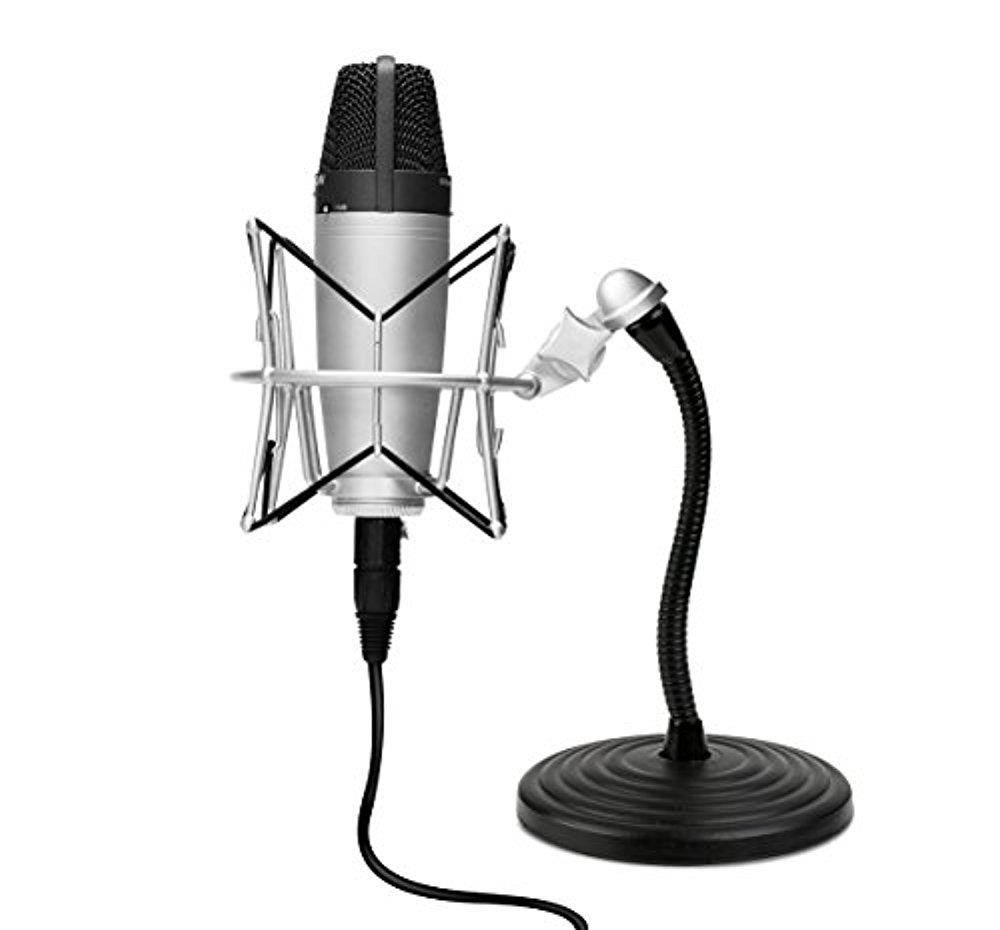 Xpix 8&rdquo; Flexible Desktop Microphone Stand