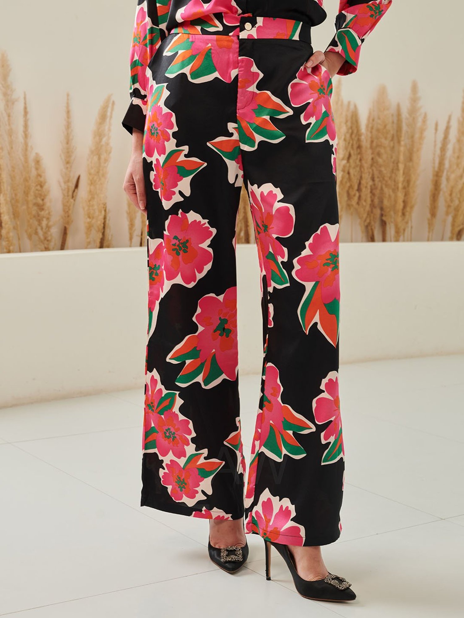 Dusk Attire Multicolor Jade Co-ord Set