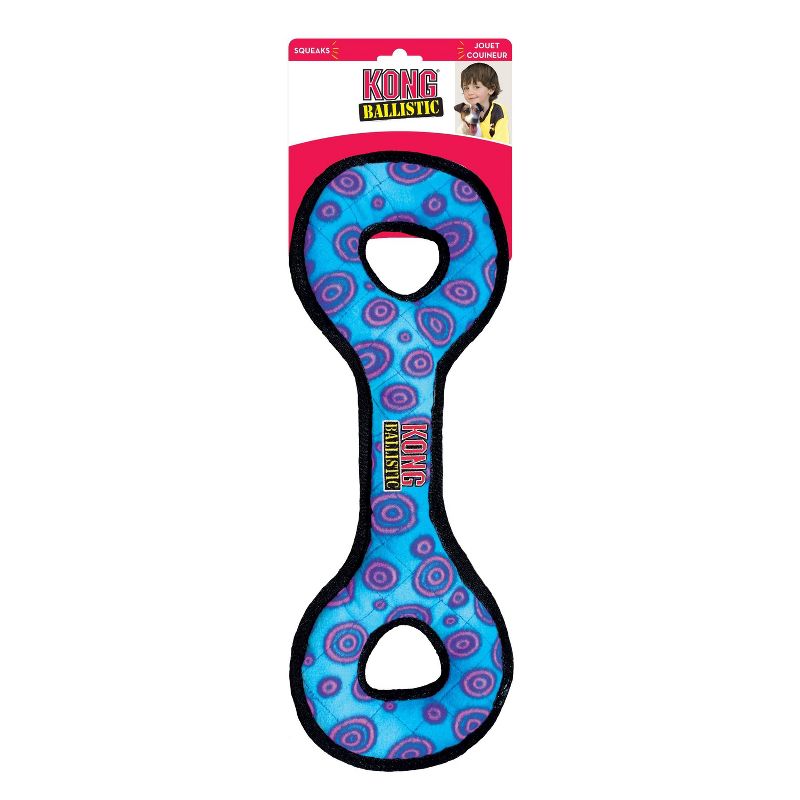 KONG Ballistic Tug Dog Toy - Colors May Vary - L