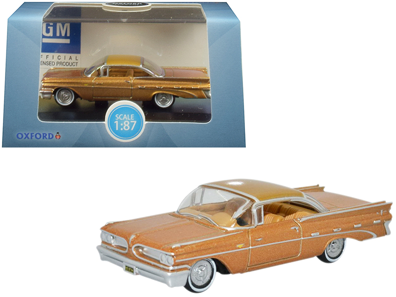 1967 Pontiac Bonneville Champagne Gold Metallic with White Top Limited Edition to 200 pieces Worldwide 1/43 Model Car by Goldvarg Collection