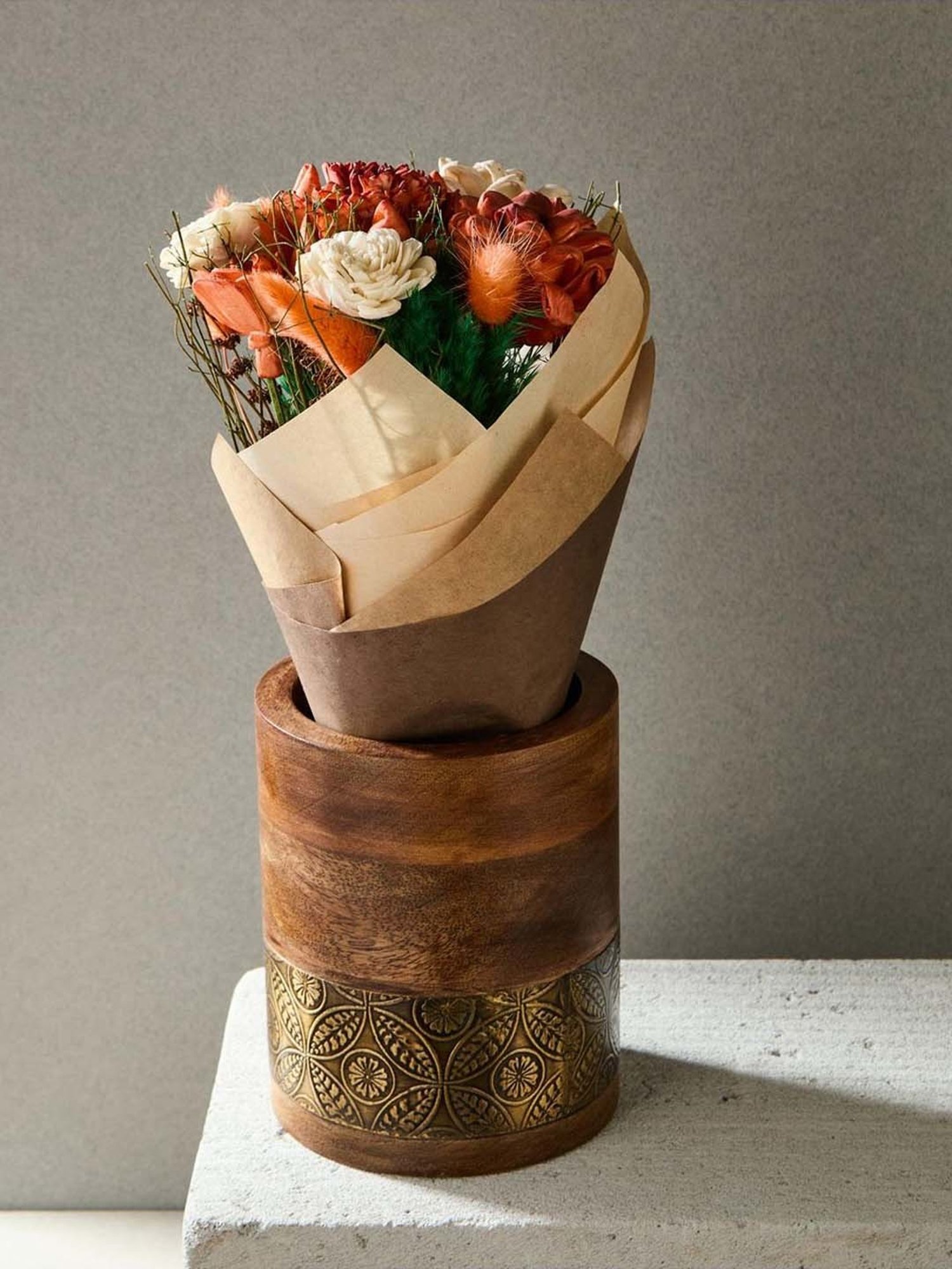 Fabindia Home Orange Sughandh Dried Flower