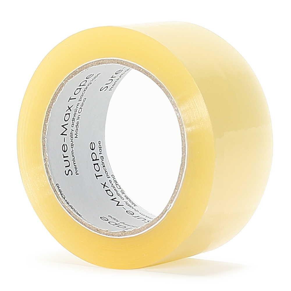 Sure-Max 36 Rolls (Case) Premium Shipping & Packing Tape (2" x 110 yard/330' each) - Moving & Adhesive Carton Sealing - 2.0mil Clear