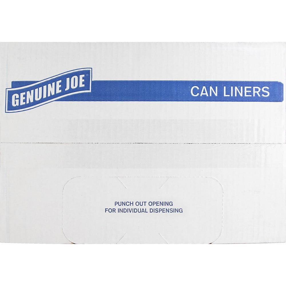 Genuine Joe Heavy-Duty Trash Bags 1.5 Mil 55-60 Gallon 50/CT Black 01535