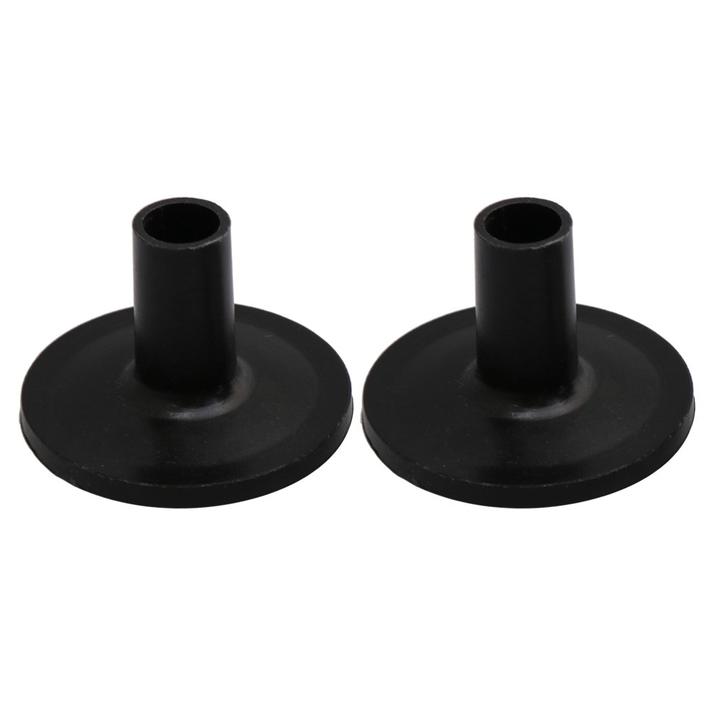 BQLZR 10 x Plastic Flanged Cymbal Sleeves for Drum Kit 3.8x2.6cm Black