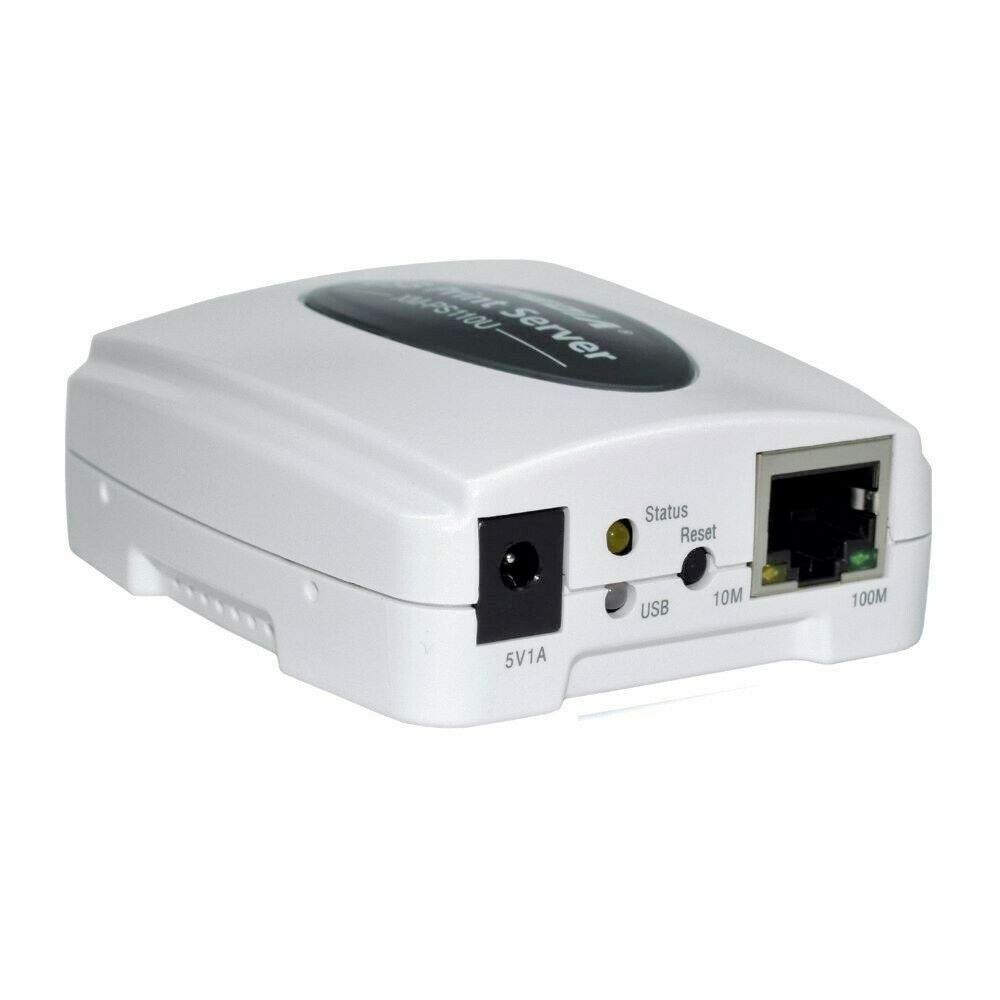 X-MEDIA XM-PS110U 1-Port 10/100Mbps Fast Ethernet USB 2.0 Network Print Server