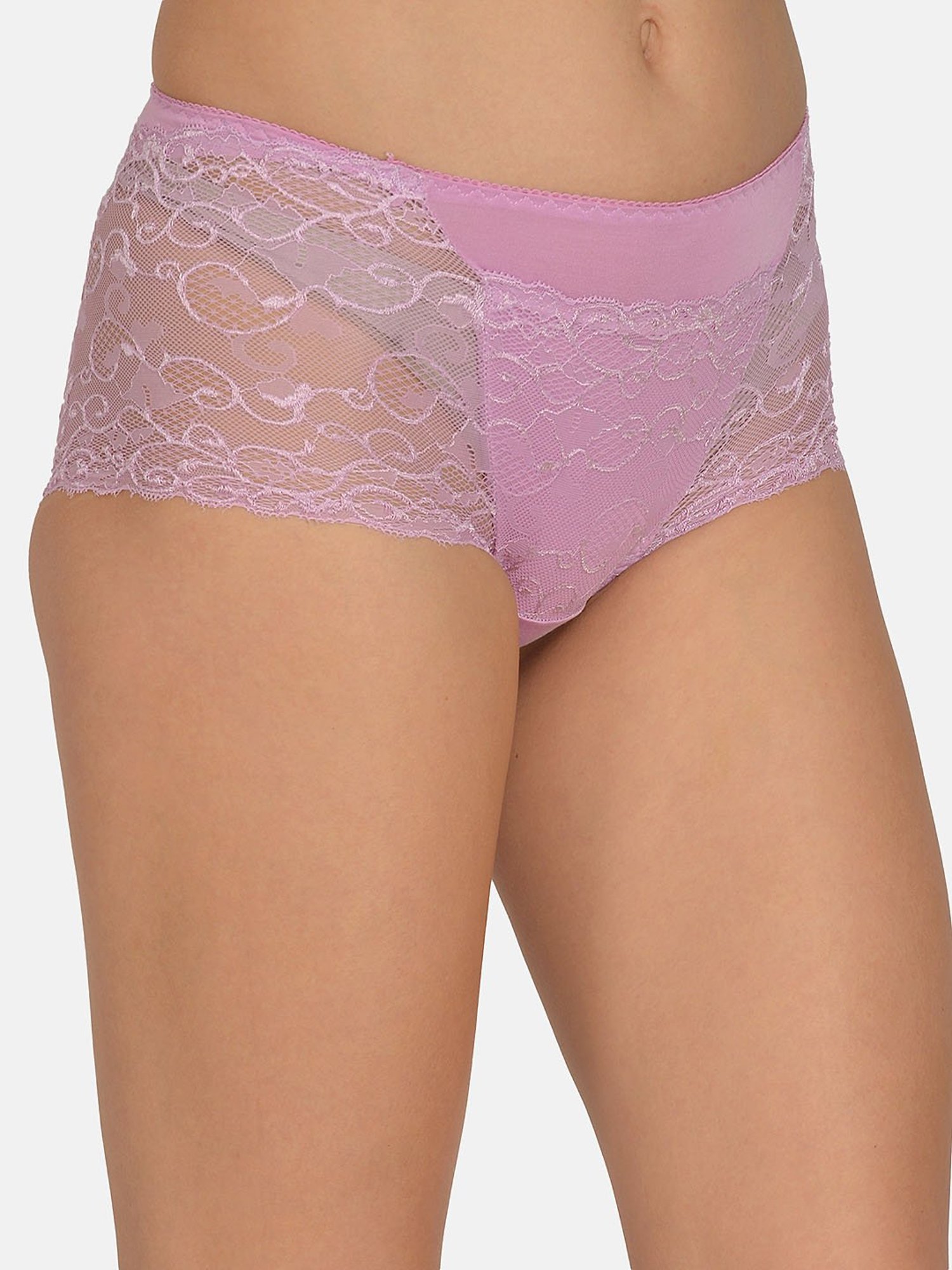 Mod & Shy Mauve Lace Hipster Panty