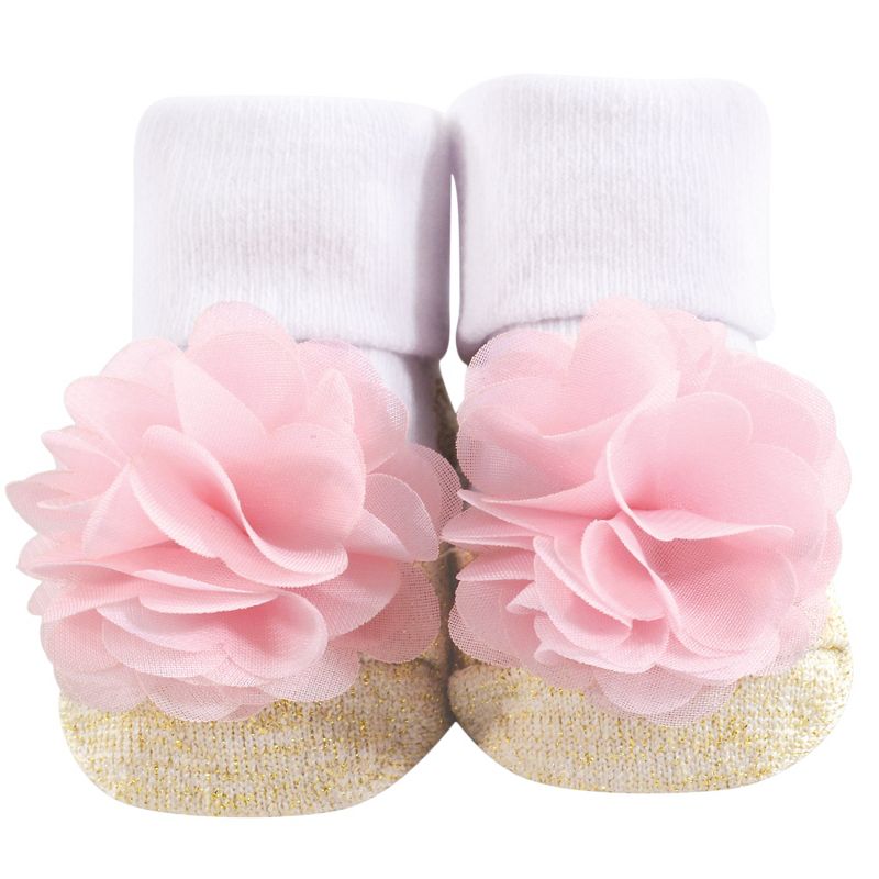 Luvable Friends Baby Boy Socks Set, Blue Bear, 0-6 Months