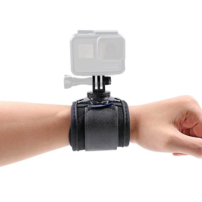 Wrist Strap Mount Compatible with GoPro Hero 9/8/7/2018/6/5 Black,Session 5,Silver 4,DJI Osmo Action,Insta 360 ONE R,AKASO/Campark and More