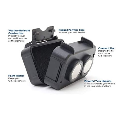 Lightning GPS Asset Locator with Magnetic Case- LTE Real-Time GPS Tracker - Connectivity for Coverage in North America - Covertly Mount on Vehicle, Car, Truck to Track. Subscription Required!