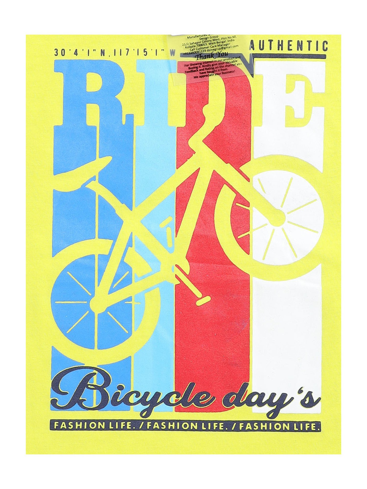 Todd N Teen Kids Yellow & Navy Printed T-Shirt with Trackpants