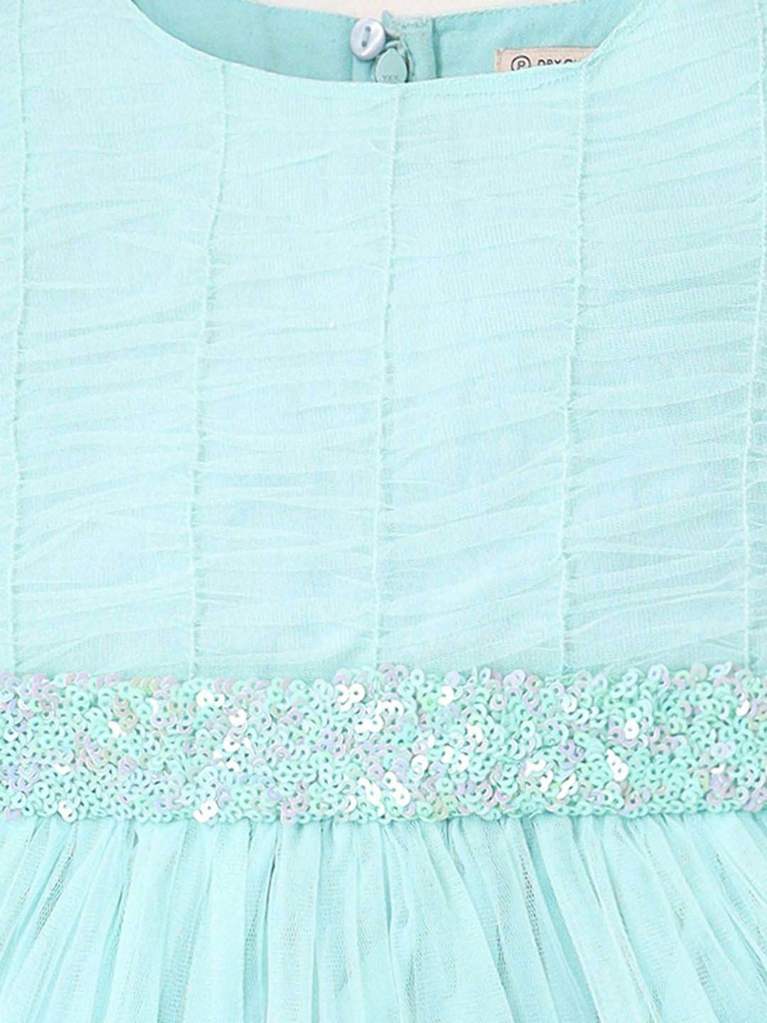 Cherry Crumble By Nitt Hyman Kids Blue Embellished Dress