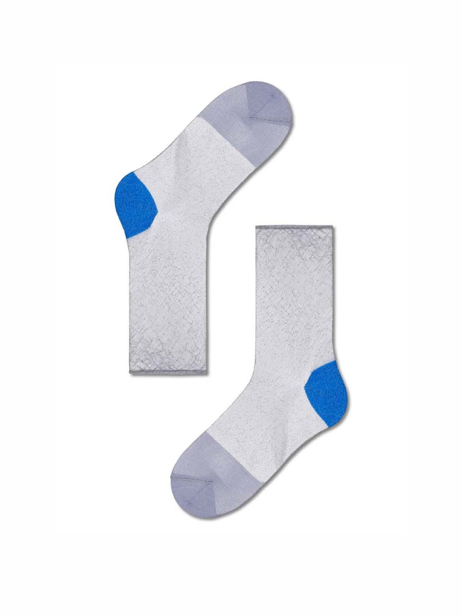 Happy Socks Hysteria Franca Ankle White Cotton Color Block Socks (39-41)