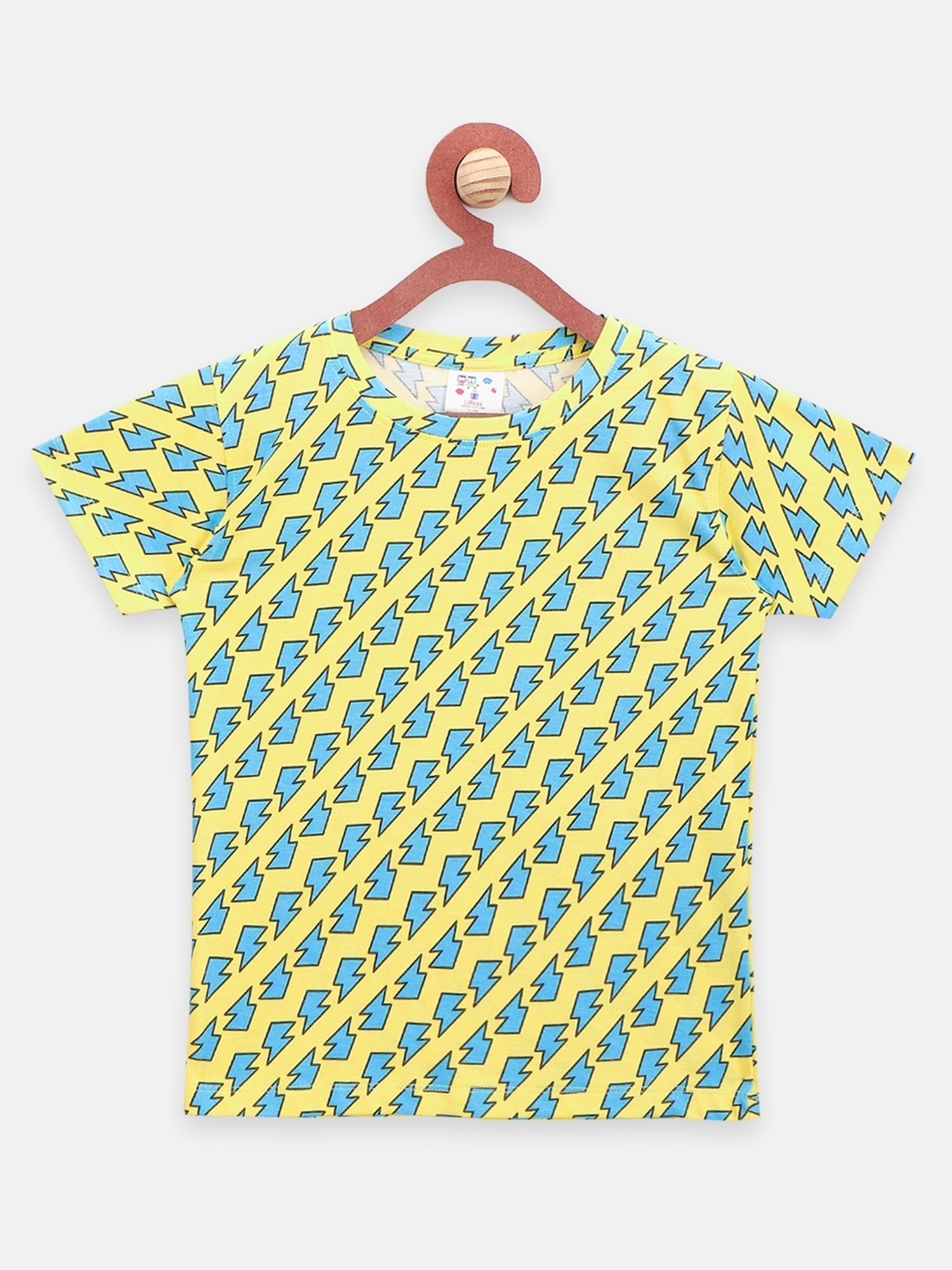 LilPicks Kids Multicolor Cotton Printed T-Shirts (Pack of 2)