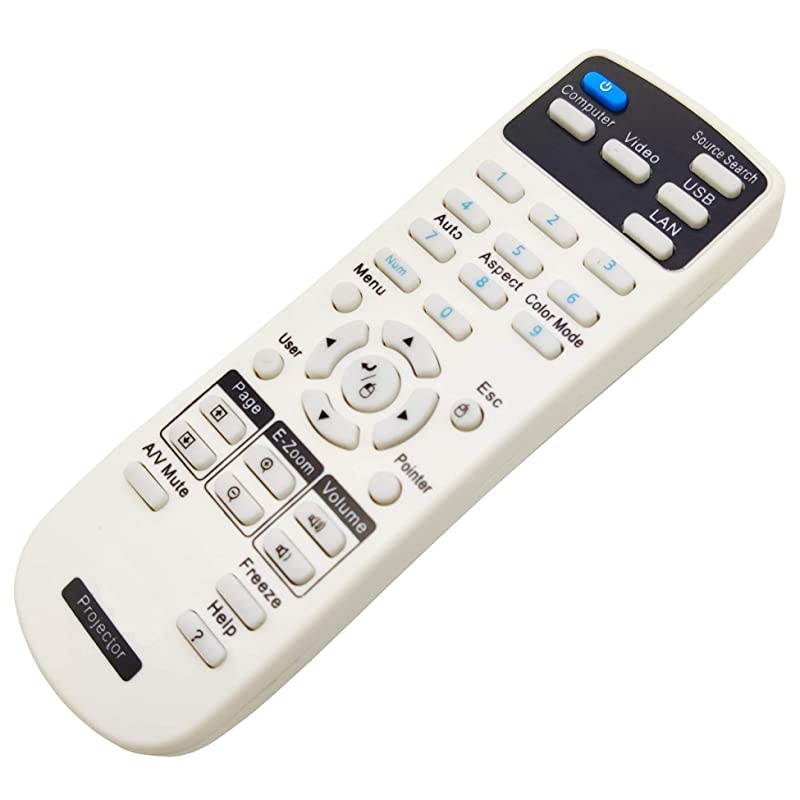 1599176 Projector Remote Control for Epson EX3220 EX5220 EX5230 EX6220 EX7220 EX7230 Pro EX7235 Pro VS230 VS330 VS335W PowerLite 1263W 955W 955WH 965 965H 97 97H 98H 99WH