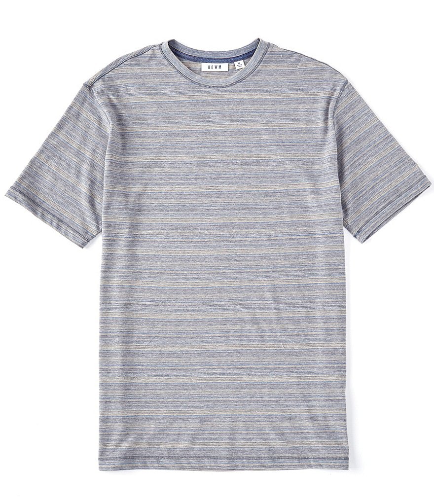 Rowm Short-Sleeve Vintage Stripe Crew T-Shirt