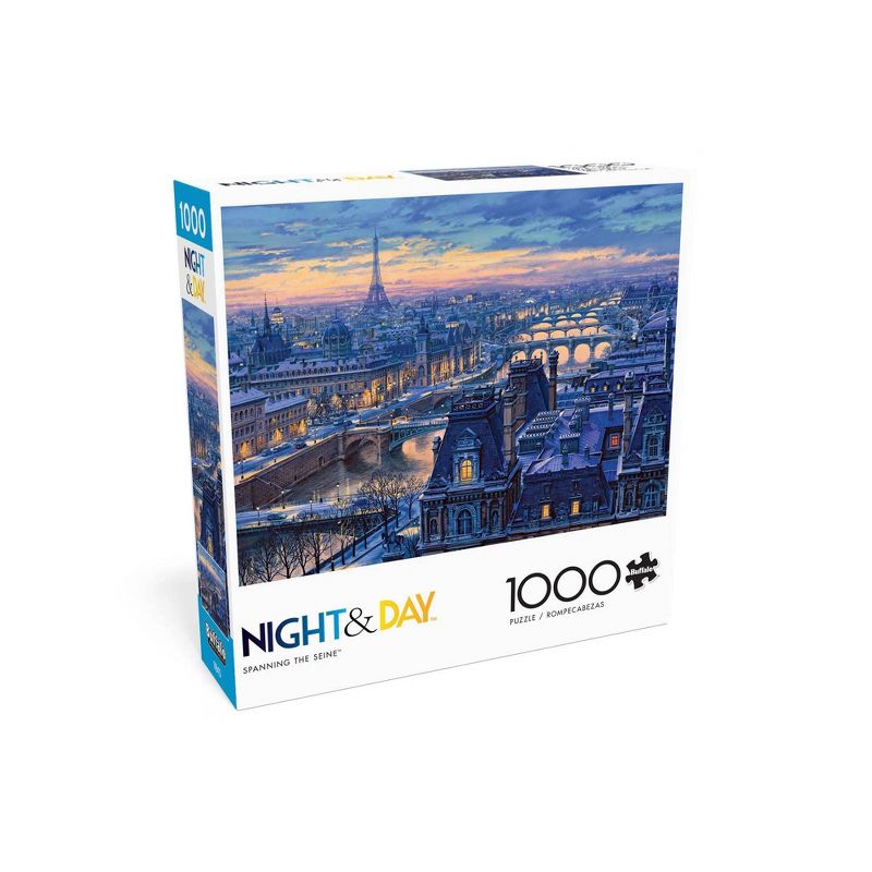 Buffalo Games Night and Day: Spanning the Seine Jigsaw Puzzle - 1000pc