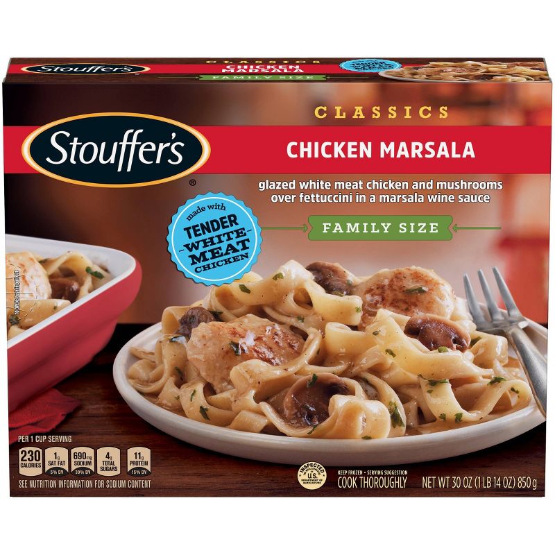 Stouffers Classics Family Size Frozen Chicken Marsala - 30oz