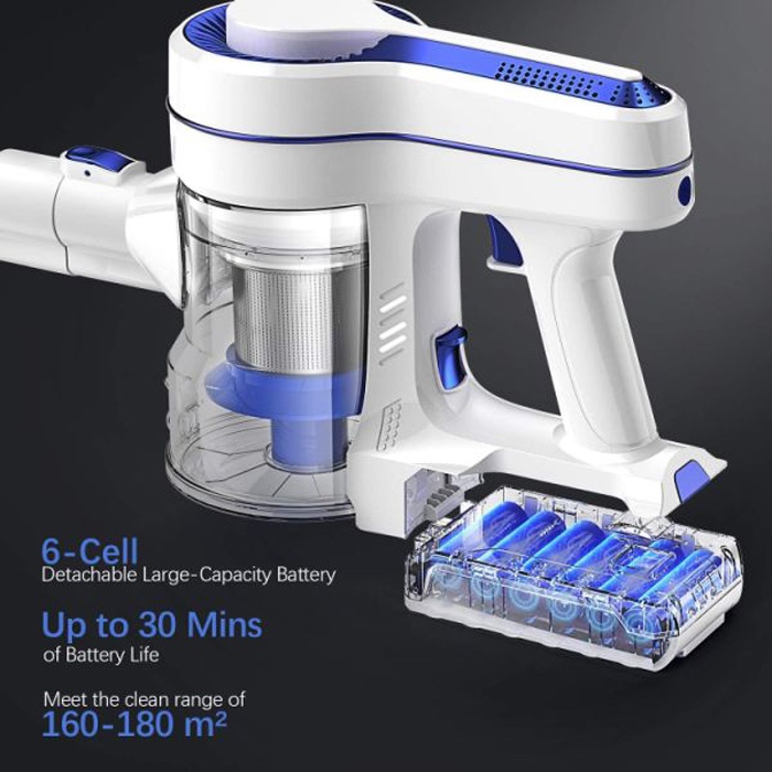 Aposen Cordless Stick Vacuum H150 14Kpa  strong suction, 30minutes  Long Runtime Detachable Battery, Extra Large Dustbin, Powerful Brushless Motor, Ultra Quiet Lightweight, 2 Adjustable Modes