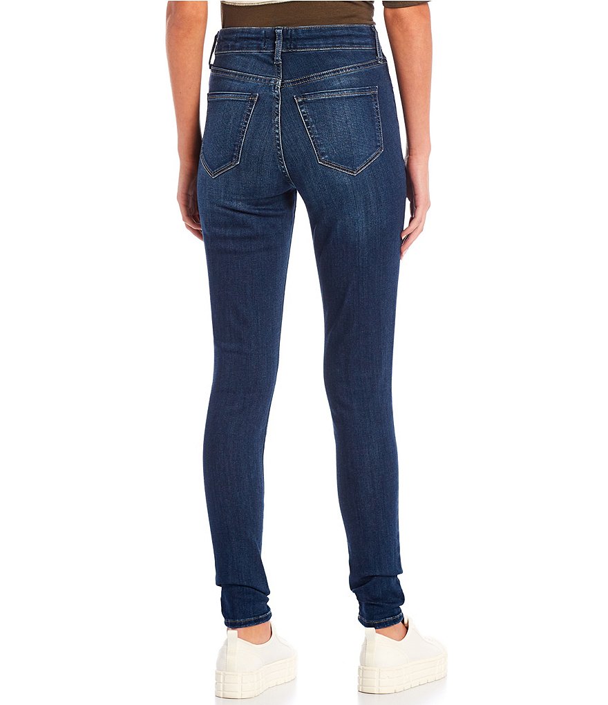 Frayed High Rise Skinny Jeans