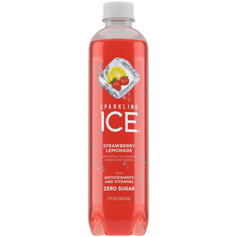 Sparkling Ice Strawberry Lemonade - 17 fl oz Bottle