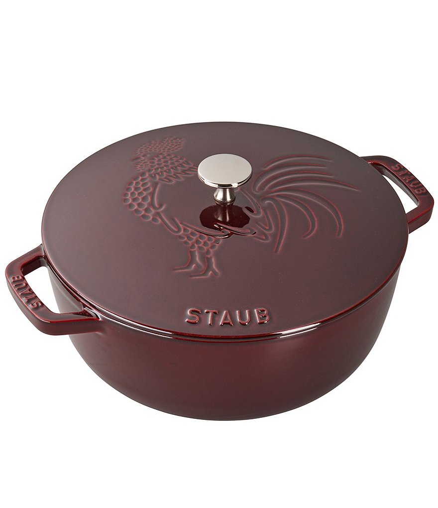 Staub Cast Iron 3.75qt Essential Dutch Oven with Rooster Lid