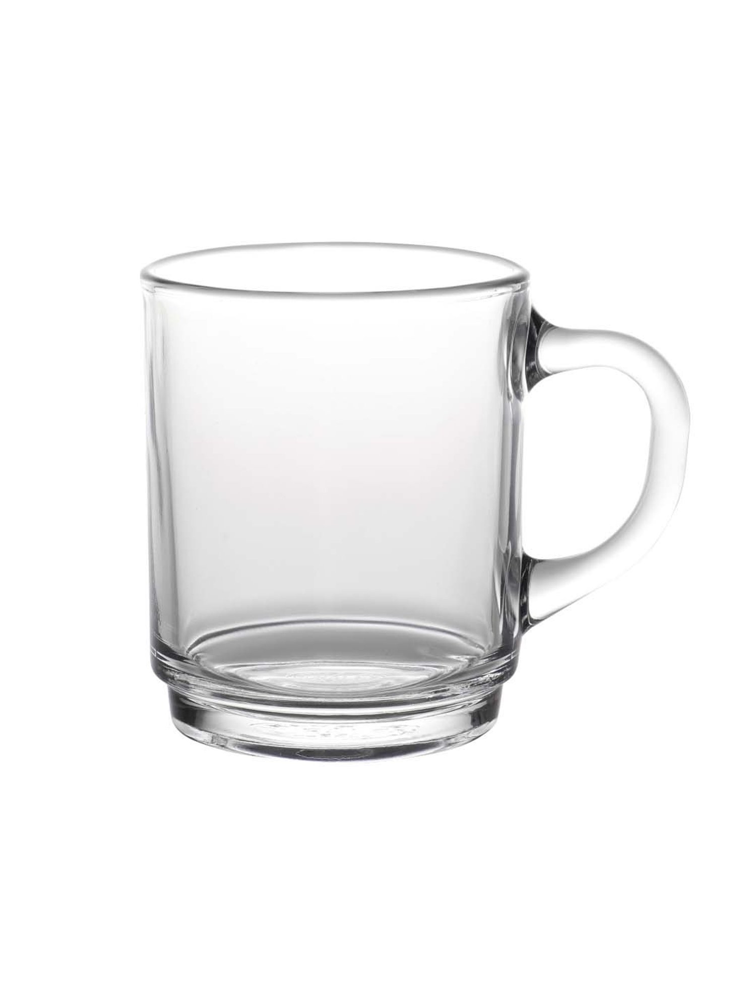 Duralex 'Versailles' Transparent Glass 10.2 cm Mug (0.26 L) - Set of 6