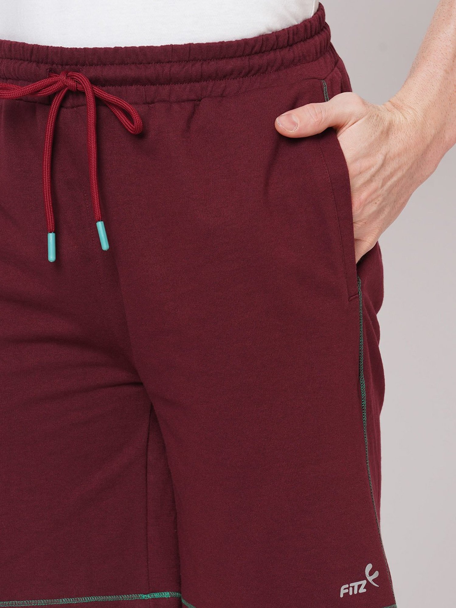 Fitz Red Slim Fit Shorts