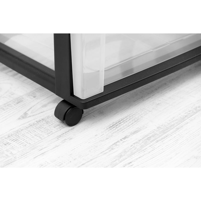 IRIS 6 Drawer Wide Chest Black