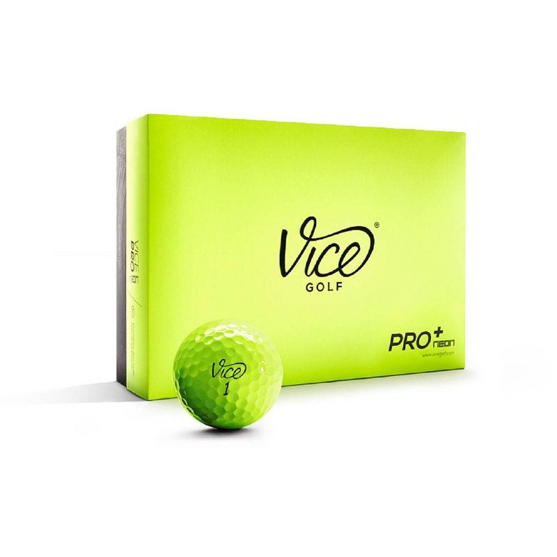 Vice Pro Plus Golf Balls - Lime