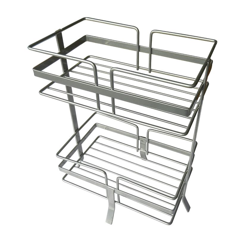 Shower Caddy Silver 12" - Elegant Home Fashions