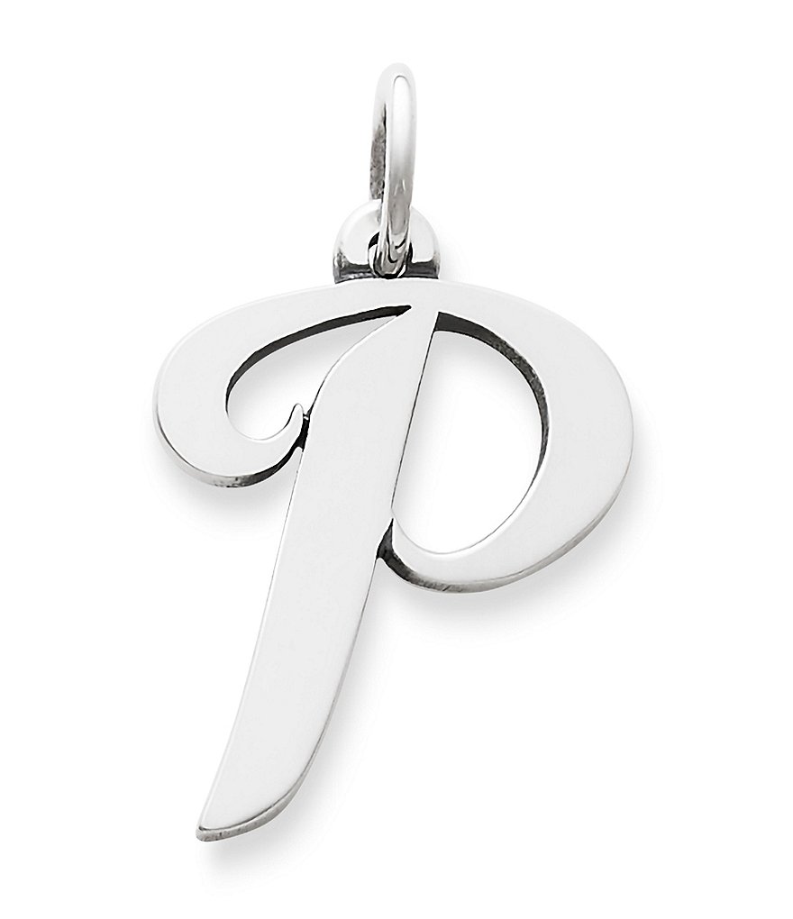 James Avery Large Script Initial Pendant