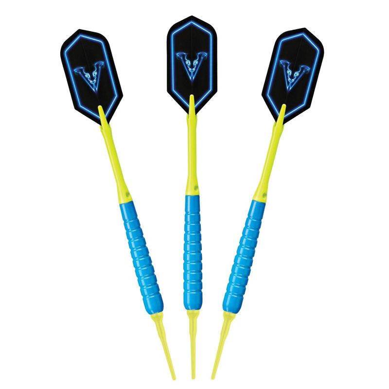 Viper V Glo Soft Tip Darts with Black Casemaster Neon Yellow - 100ct Box