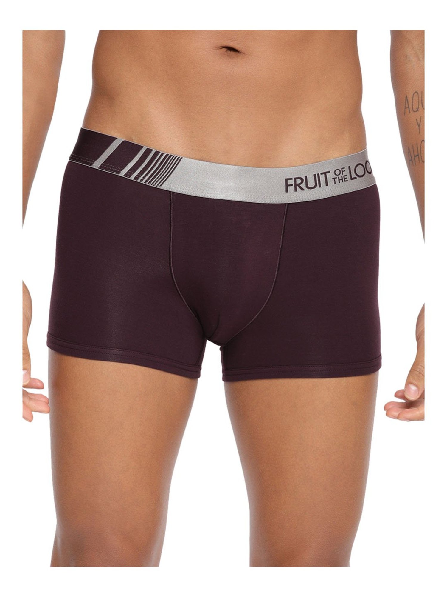 Fruit of the Loom Maroon Regular Fit Trunks