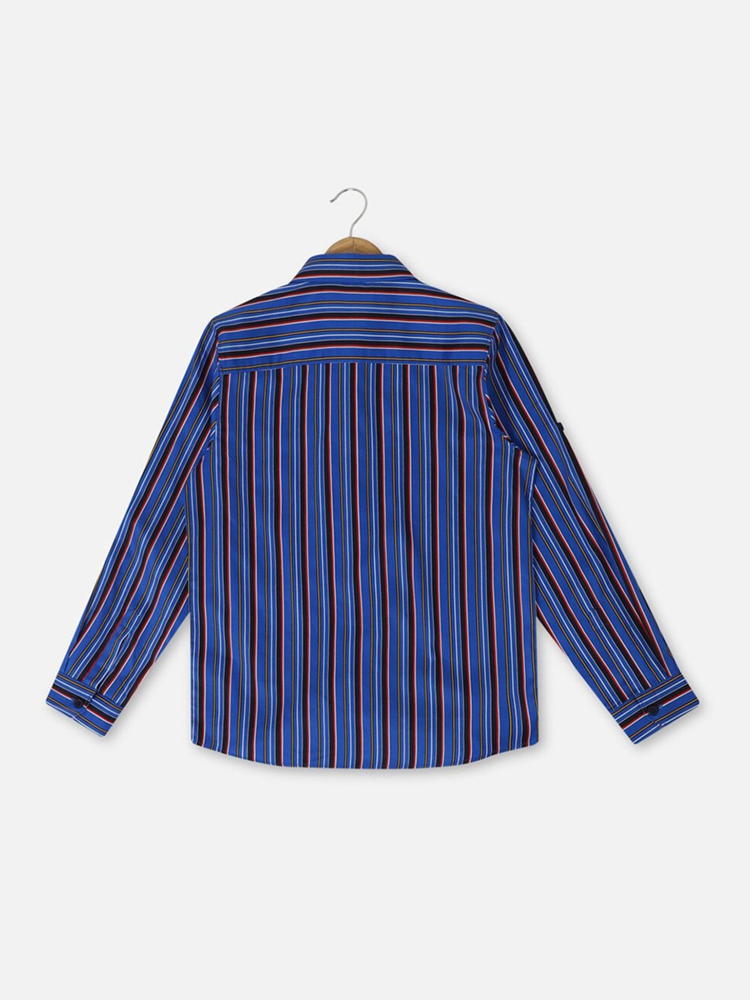Allen Solly Junior Blue Striped Full Sleeves Shirt