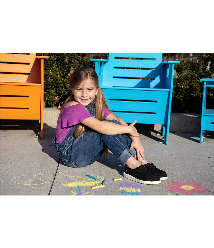 Hey Dude Girls' Wendy Linen Washable Slip-Ons (Youth)