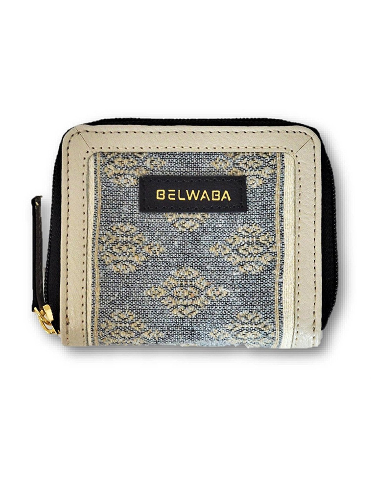 BELWABA Grey Printed Wallet for Women