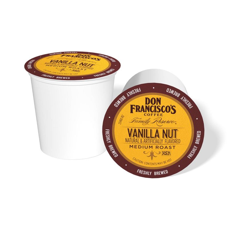 Don Francisco's Vanilla Nut Medium Roast Coffee - Single Serve Pods - 24ct