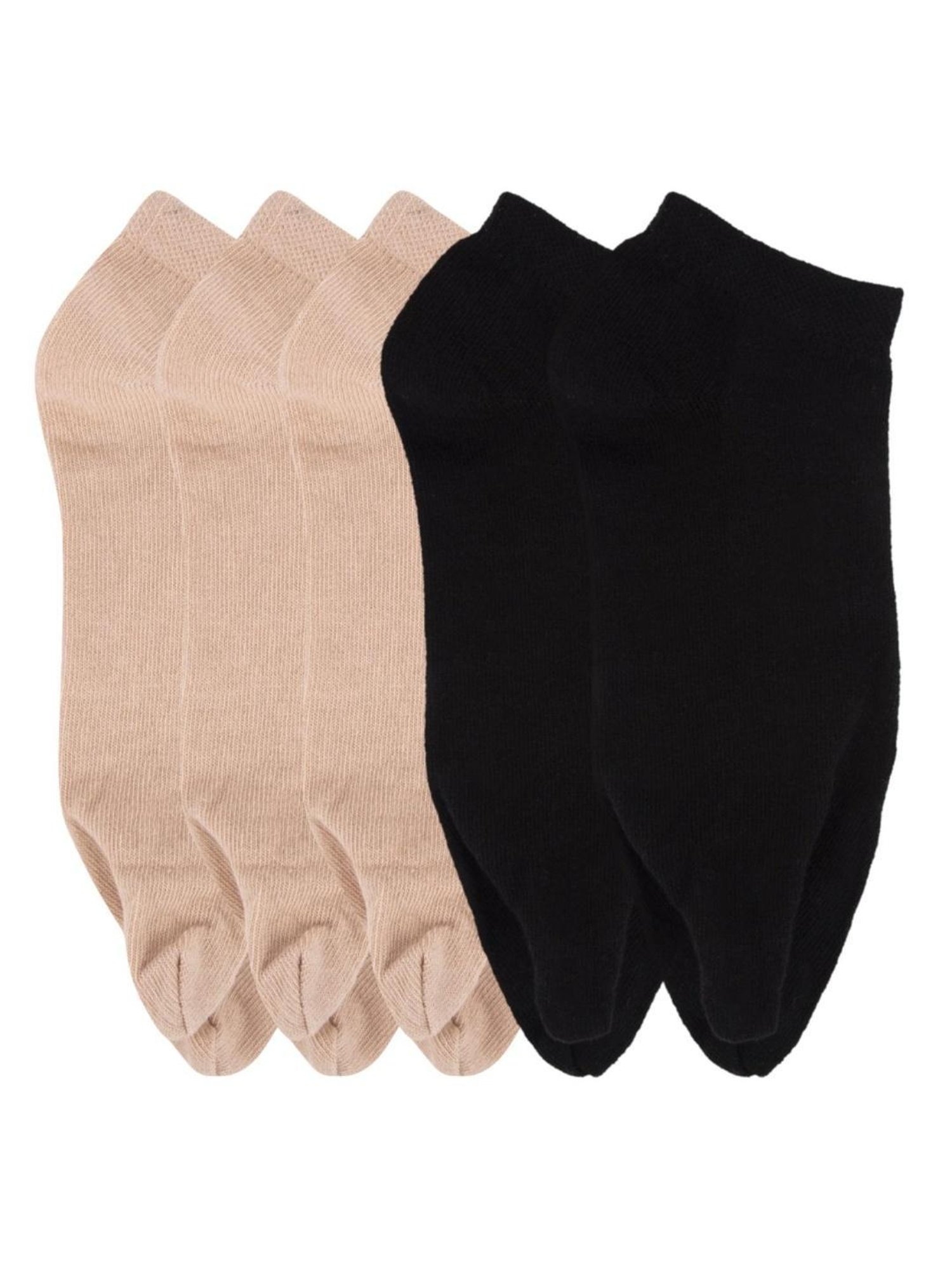 Women's 3pk Sheer Dot and Opaque Trouser Socks - A New Day™ Black 4-10