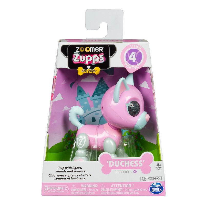 Zoomer Zupps Royal Pups Duchess Husky, Litter 4 - Interactive Puppy with Lights, Sounds and Sensors