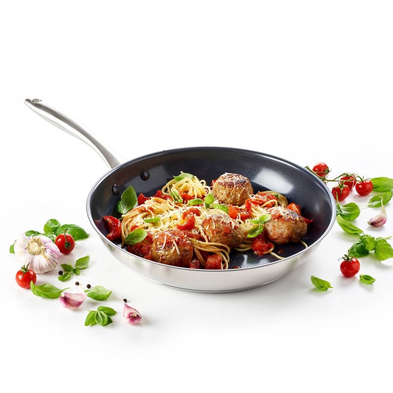 GreenPan Greenwich  2pk Stainless Steel Frypan Set